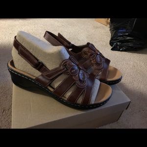 Dressy sandals, 1 inch heel